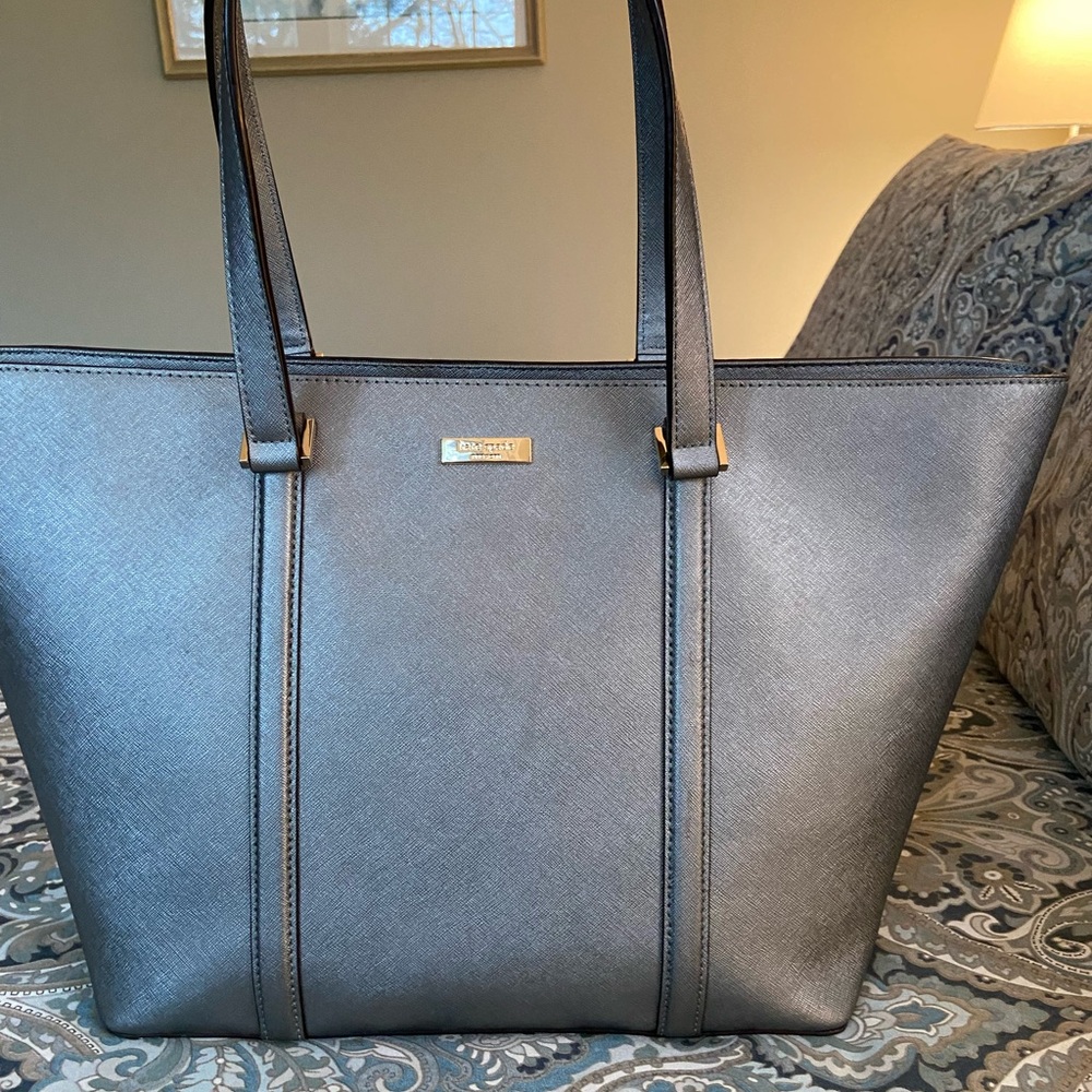 Kate Spade Pewter Large Tote